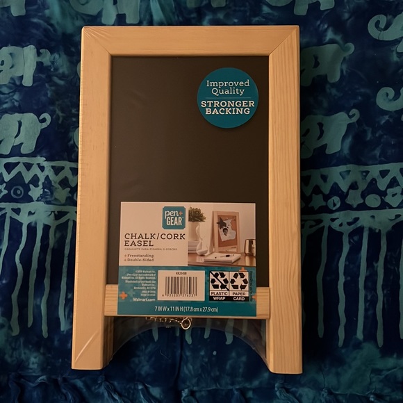 Other - Chalk / Cork Wooden Double-Sided Easel Qty 1